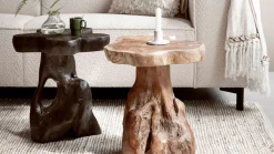 Houten Bijzettafels-MUST Living Mushroom Bijzettafel Brown