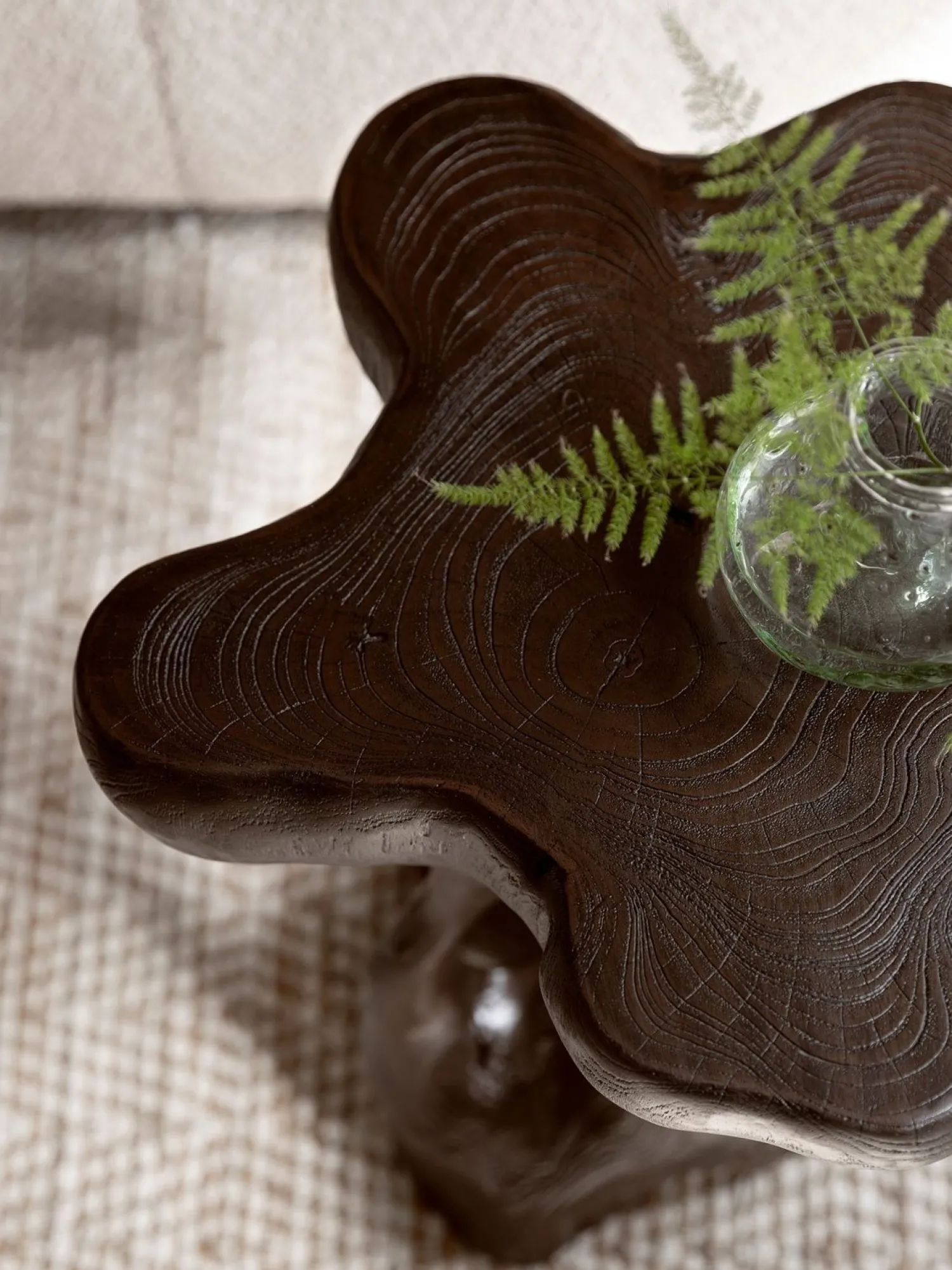 Houten Bijzettafels-MUST Living Mushroom Bijzettafel Brown
