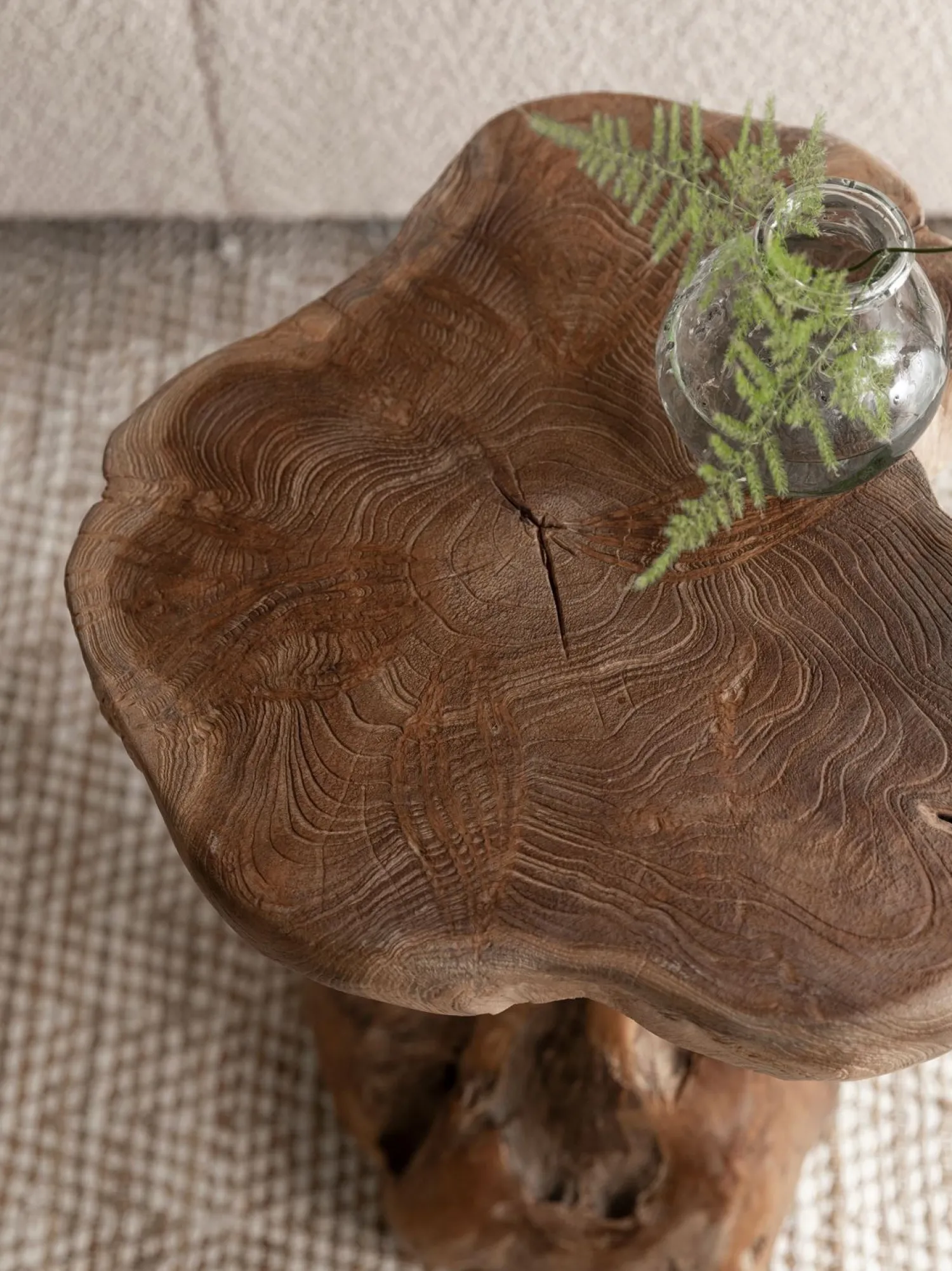 Houten Bijzettafels-MUST Living Mushroom Bijzettafel Natural