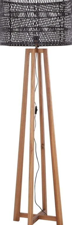 Houten Vloerlampen|Vloerlampen-MUST Living Es Canar Vloerlamp Naturel