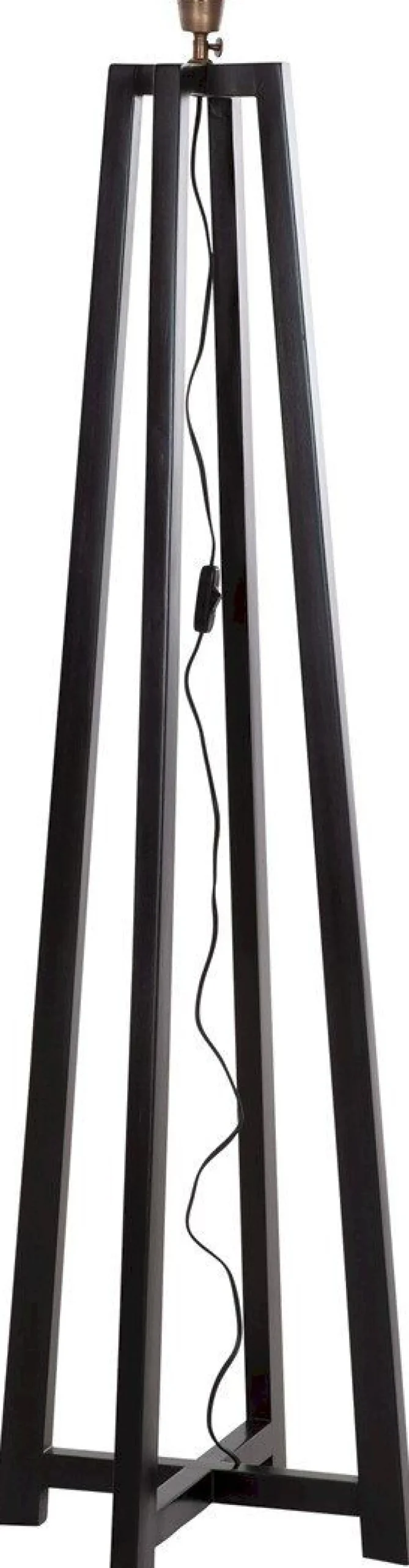 Houten Vloerlampen|Vloerlampen-MUST Living Es Canar Vloerlamp Zwart