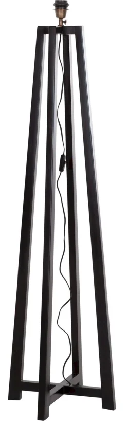 Houten Vloerlampen|Vloerlampen-MUST Living Es Canar Vloerlamp Zwart