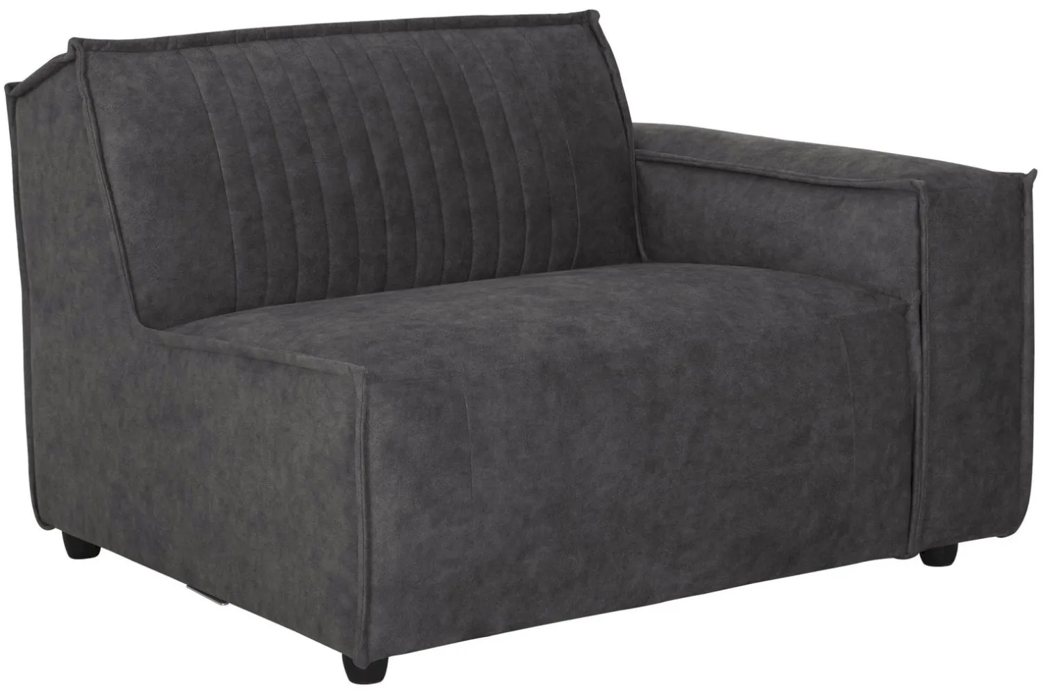 Elementenbanken-MUST Living Rally 1-zits met arm rechts Elementenbank Dark Grey