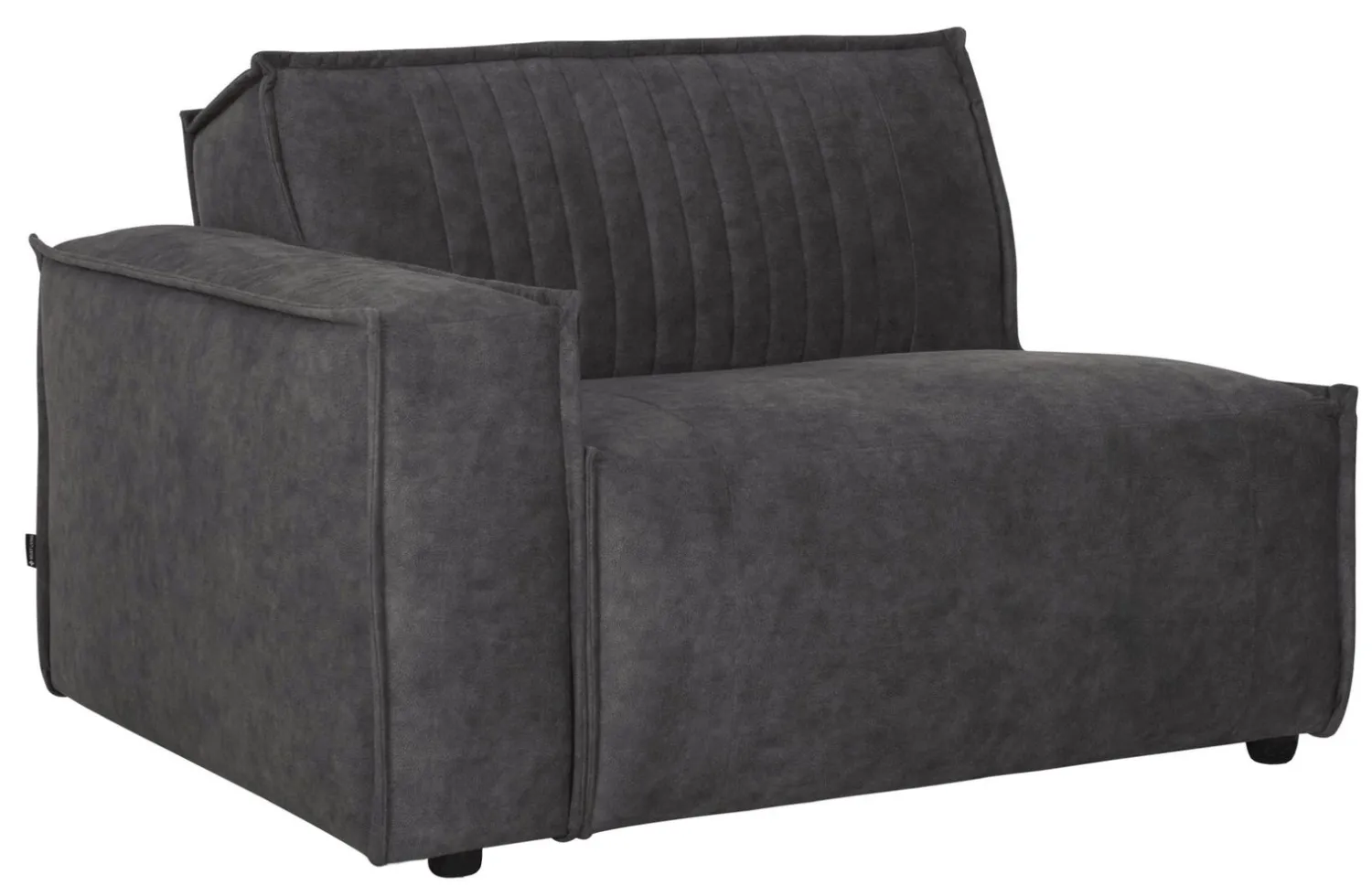 Elementenbanken-MUST Living Rally 1-zits met arm links Elementenbank Dark Grey