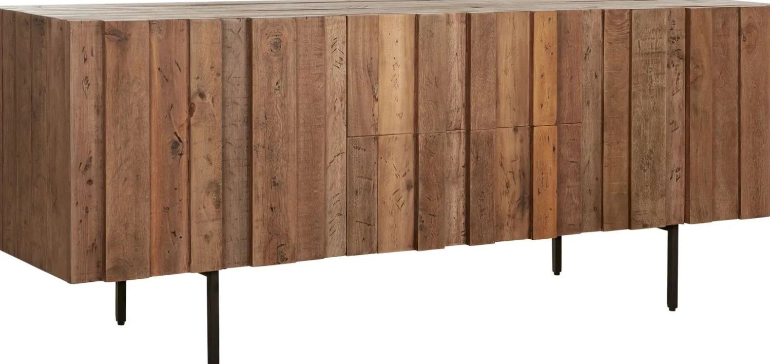 Dressoirs-MUST Living Stripes Dressoir Natural, Brown