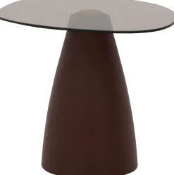 Glazen Bijzettafels-Trendhopper Mylon Bijzettafel Burgundy