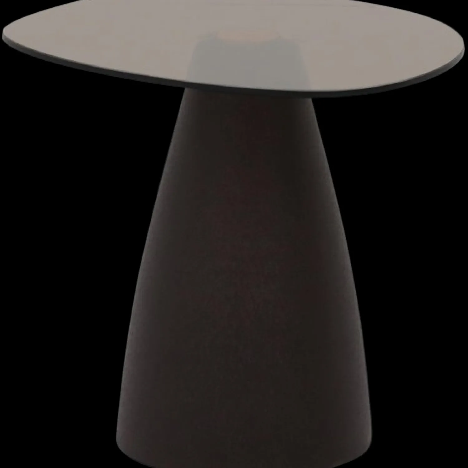 Glazen Bijzettafels-Trendhopper Mylon Bijzettafel Bruin