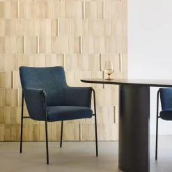 Design Stoelen|Eetkamerstoelen Met Armleuning-Design on Stock Myra Eetkamerstoel Blauw