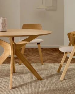 Ronde Eettafels|Ovale Eettafels-Kave Home Naanim Eettafel Naturel