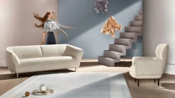 Vloerkleden|Rechthoekige Vloerkleden-Pode Nastro Vloerkleed Pearled Ivory