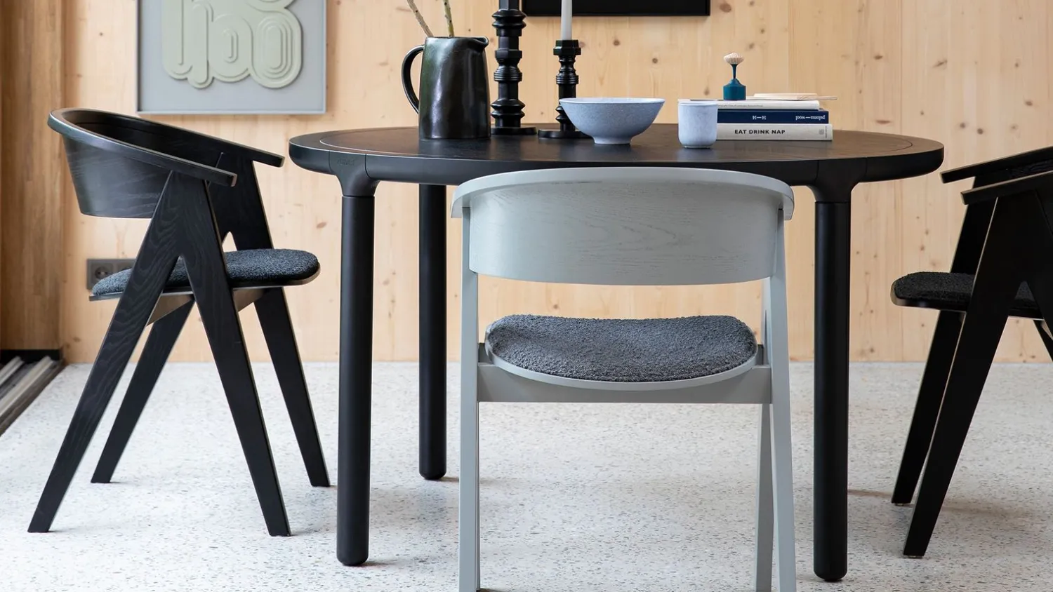 Eetkamerstoelen Met Armleuning-Zuiver NDSM Armstoel Grijs