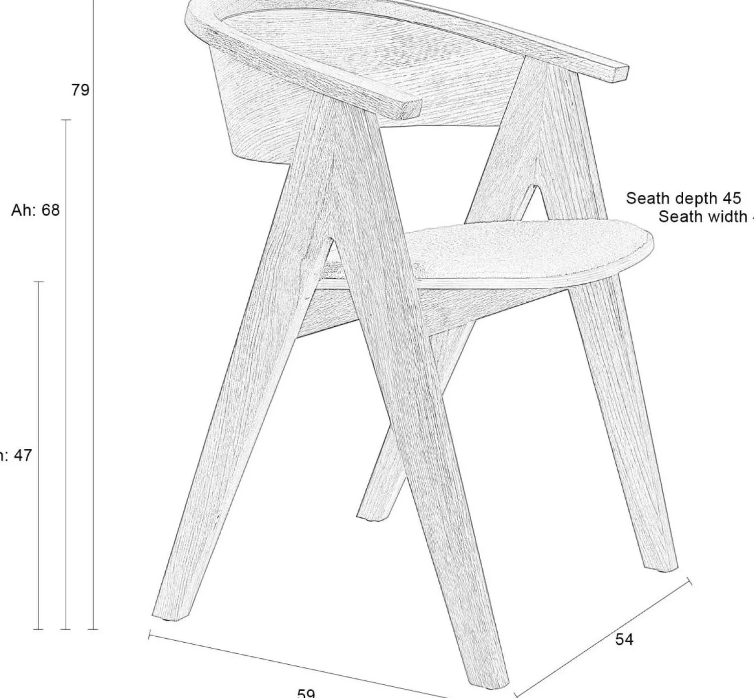 Eetkamerstoelen Met Armleuning-Zuiver NDSM Armstoel Naturel
