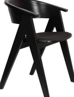 Design Stoelen|Eetkamerstoelen Met Armleuning-Zuiver NDSM Armstoel Zwart