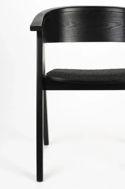 Design Stoelen|Eetkamerstoelen Met Armleuning-Zuiver NDSM Armstoel Zwart