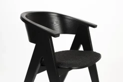 Design Stoelen|Eetkamerstoelen Met Armleuning-Zuiver NDSM Armstoel Zwart