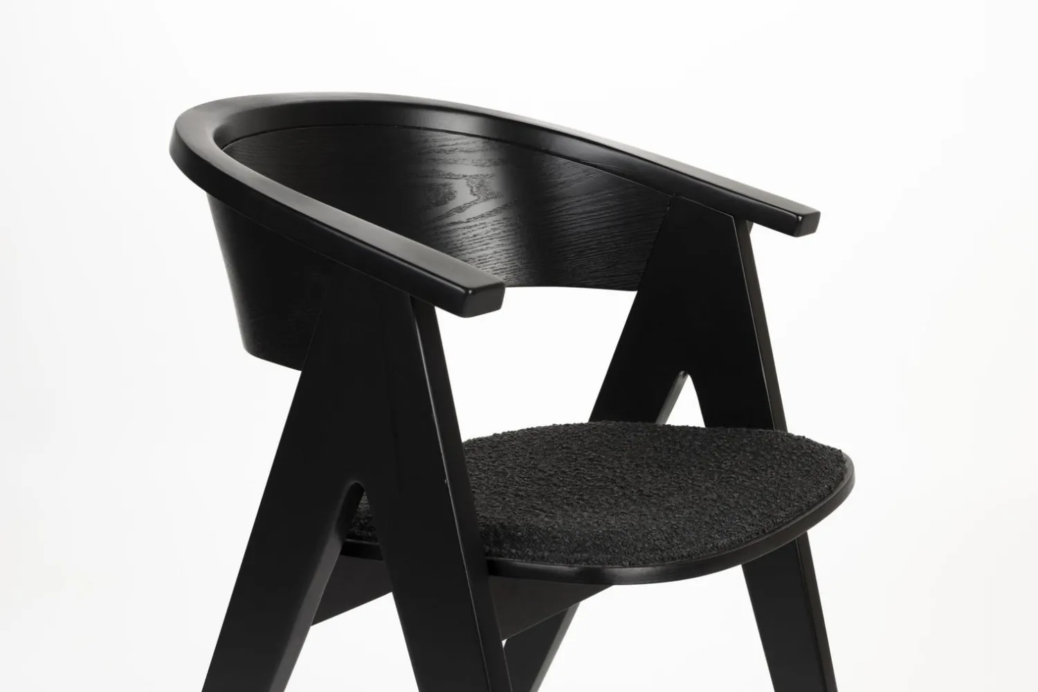 Design Stoelen|Eetkamerstoelen Met Armleuning-Zuiver NDSM Armstoel Zwart