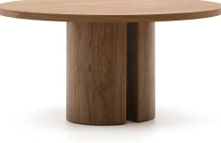 Ronde Eettafels-Kave Home Nealy Rond Eettafel Bruin
