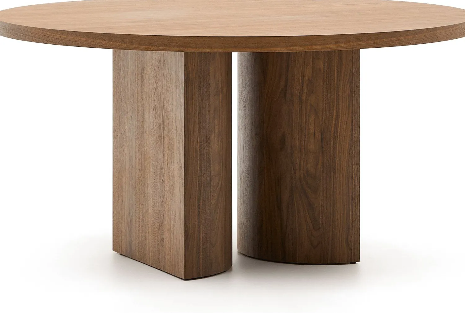 Ronde Eettafels-Kave Home Nealy Rond Eettafel Bruin