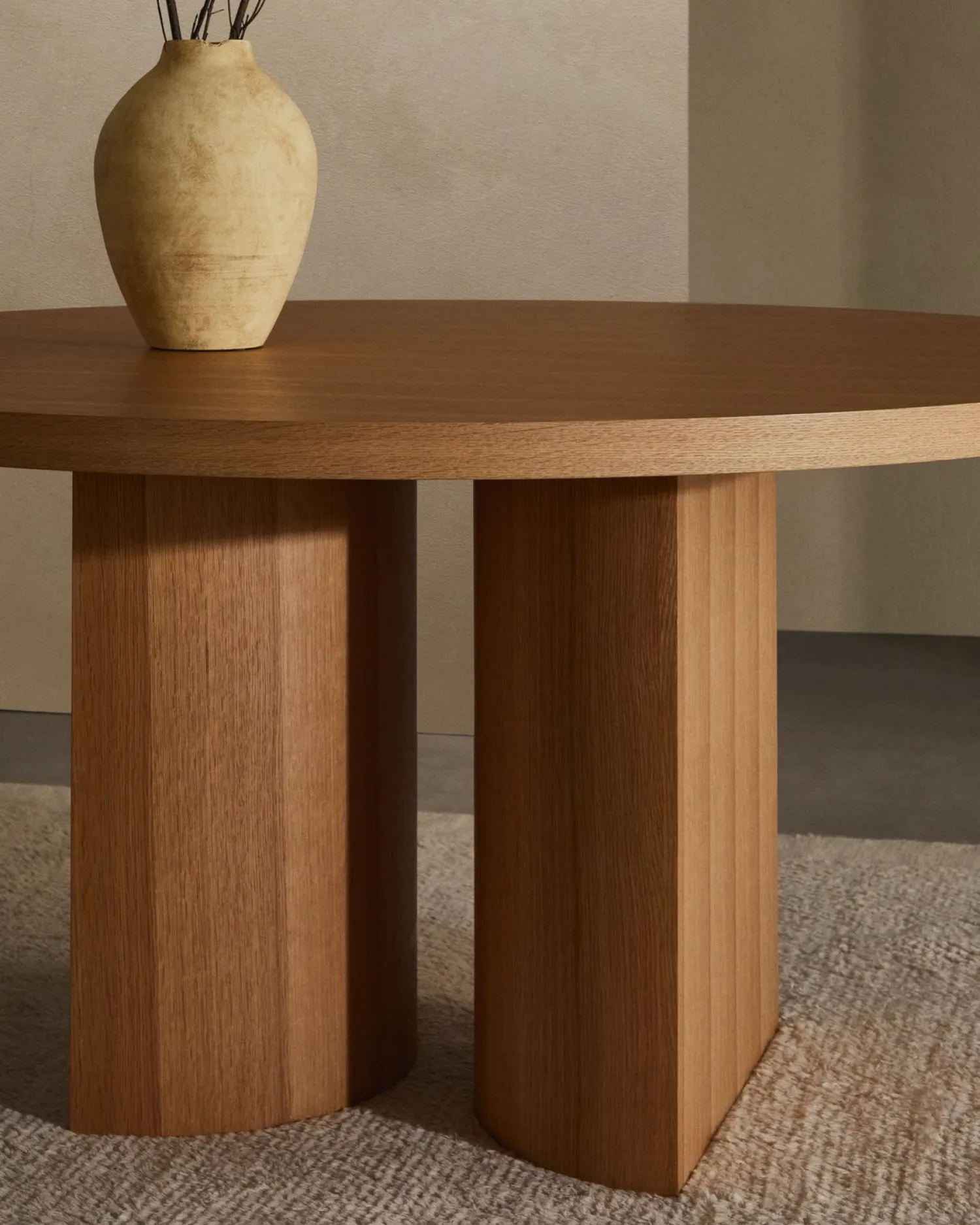 Ronde Eettafels-Kave Home Nealy Rond Eettafel Naturel