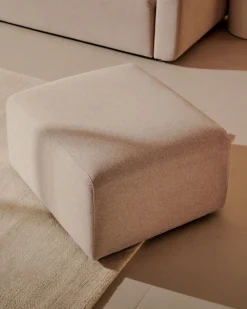 Hockers|Poefs-Kave Home Neom Hocker Beige