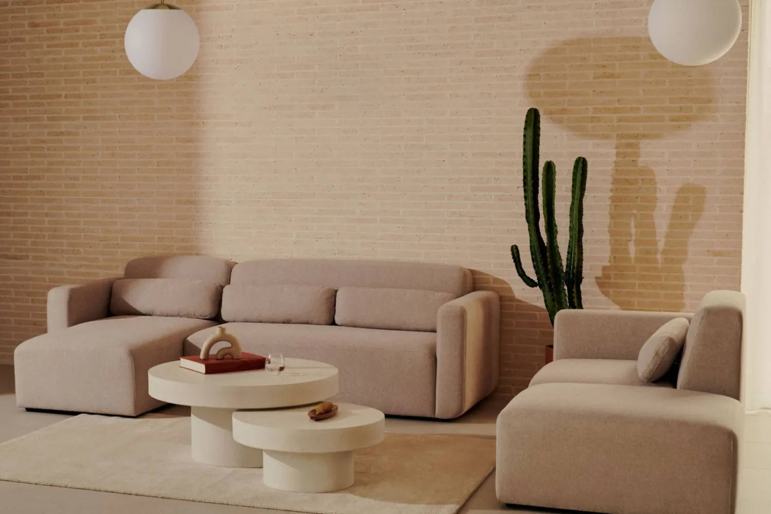 Hoekbanken-Kave Home Neom Hoekbank Beige