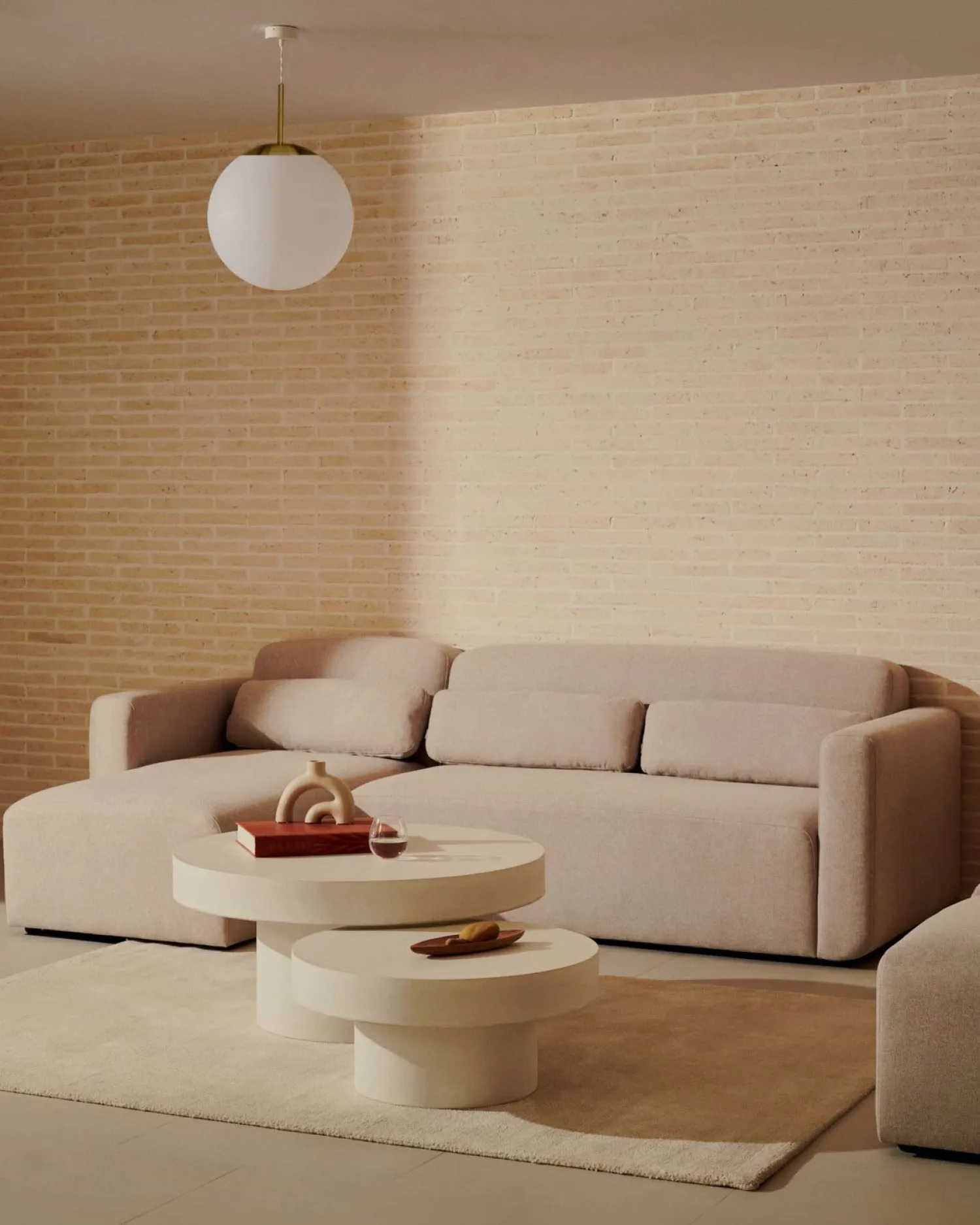 Hoekbanken-Kave Home Neom Hoekbank Beige