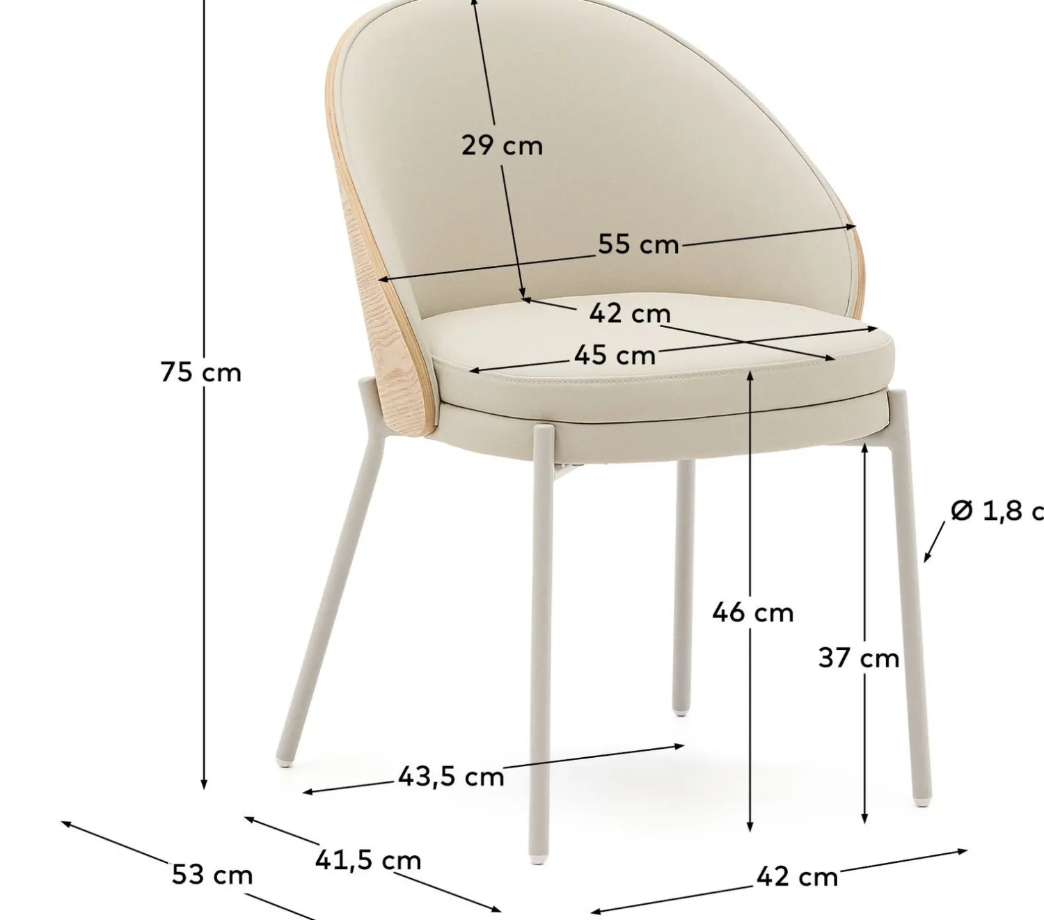 Elementenbanken-Kave Home Neom 1-Zits Elementenbank Beige