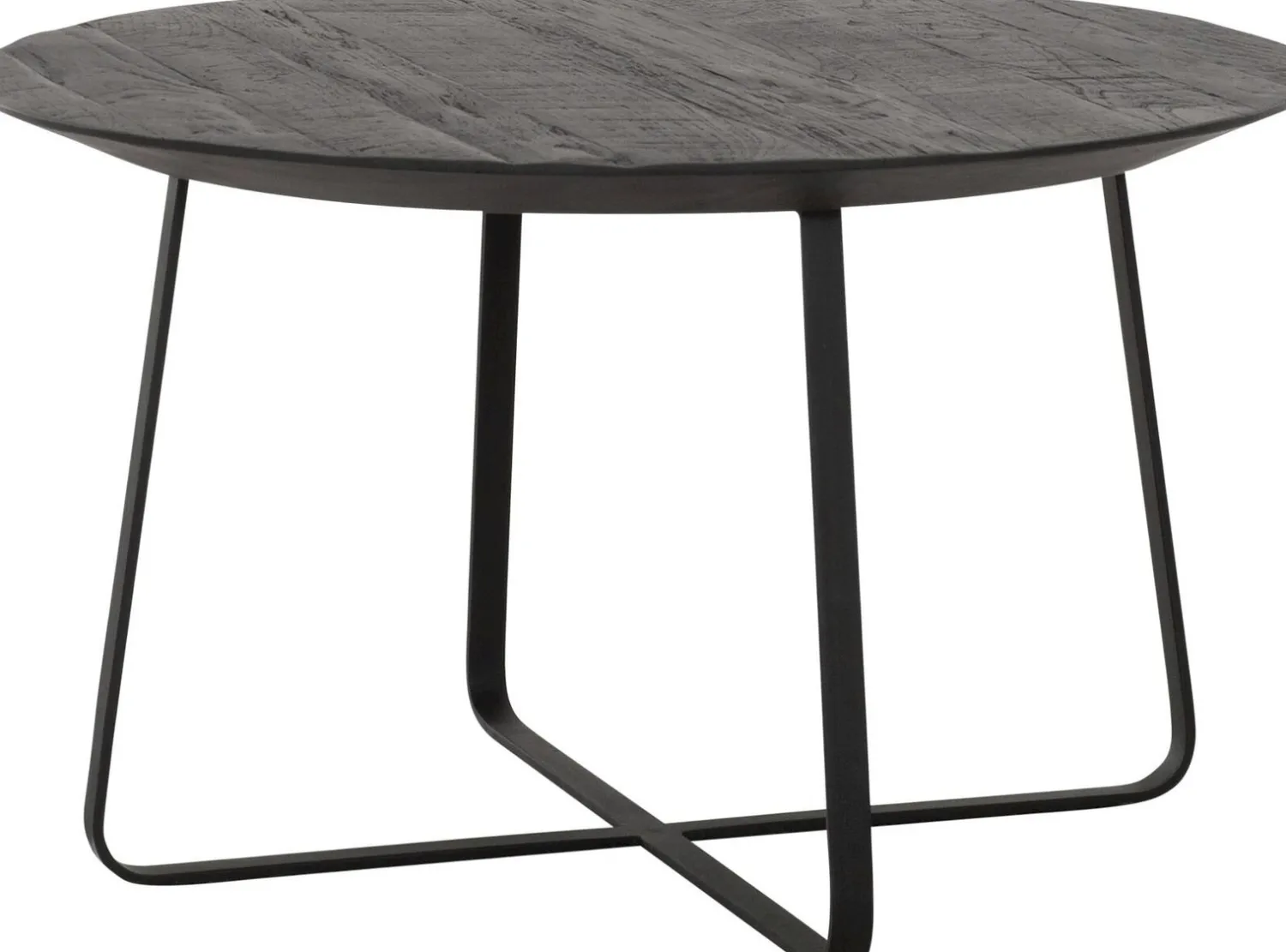 Houten Salontafels|Ronde Salontafels-DTP Home Neptunes L Salontafel Zwart
