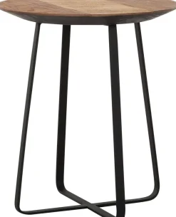 Houten Salontafels|Ronde Salontafels-DTP Home Neptunes S Salontafel Naturel