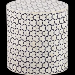 Ronde Bijzettafels-WOOOD Neva Bijzettafel Black White