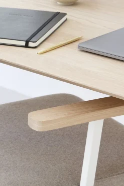 Houten Eettafels|Rechthoekige Eettafels-Studio HENK New Classic White Eettafel Naturel, wit