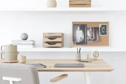 Houten Eettafels|Rechthoekige Eettafels-Studio HENK New Classic White Eettafel Naturel, wit