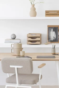 Houten Eettafels|Rechthoekige Eettafels-Studio HENK New Classic White Eettafel Naturel, wit