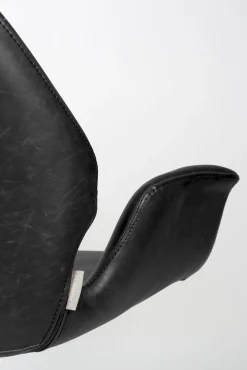 Draaifauteuils-Zuiver Nikki Fauteuil Black