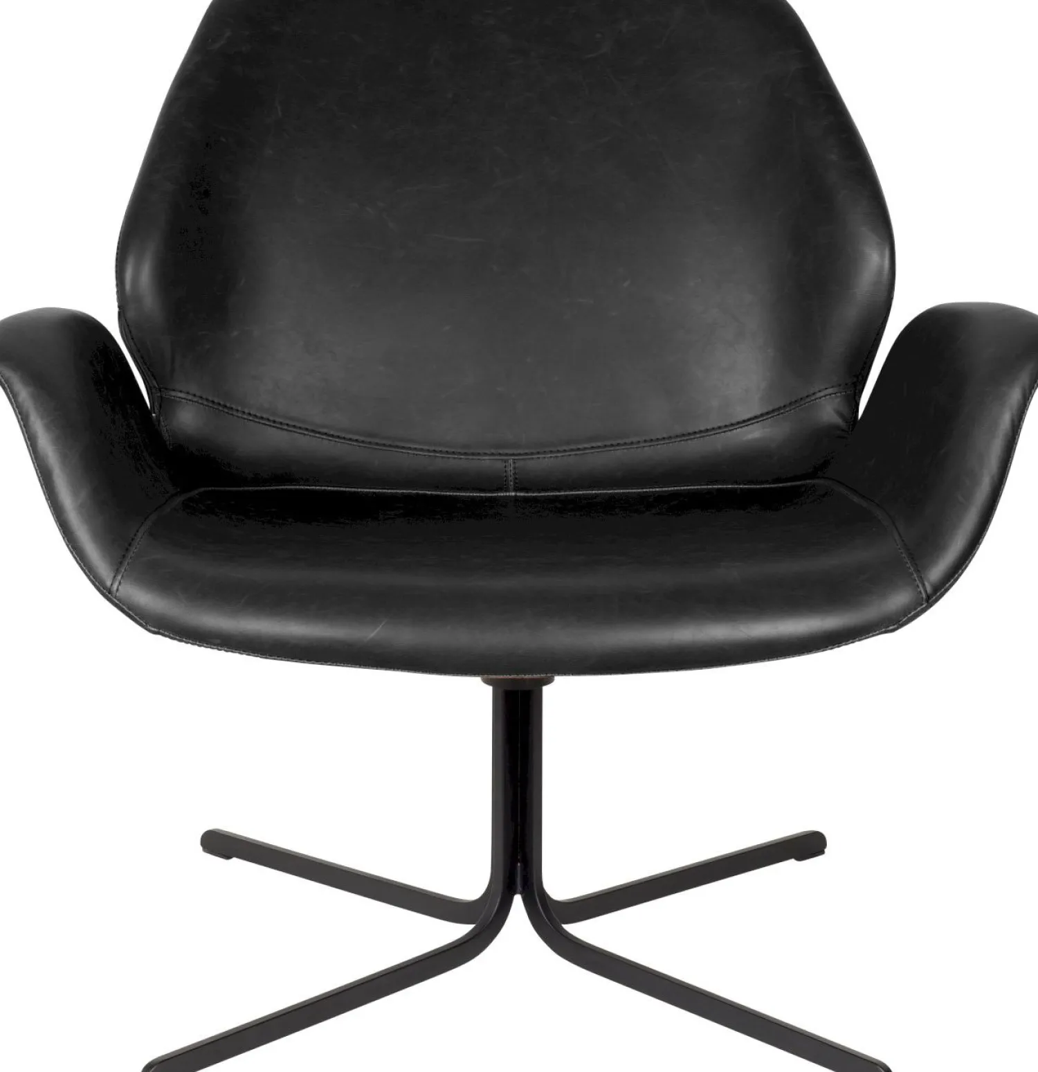 Draaifauteuils-Zuiver Nikki Fauteuil Black
