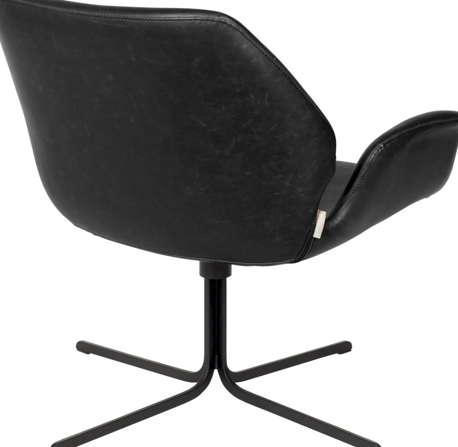 Draaifauteuils-Zuiver Nikki Fauteuil Black