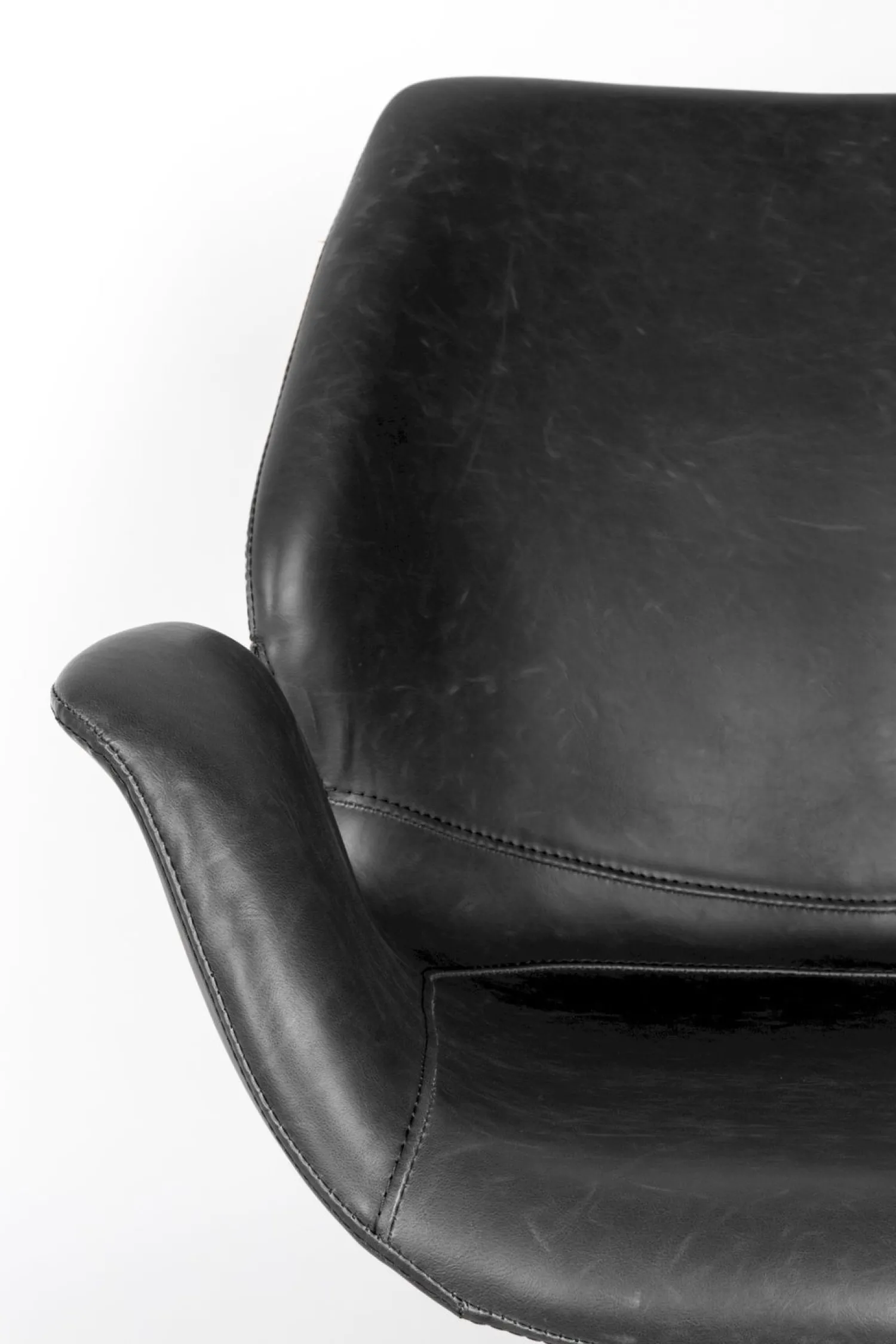Draaifauteuils-Zuiver Nikki Fauteuil Black
