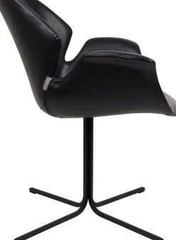 Design Stoelen|Eetkamerstoelen Met Armleuning-Zuiver Nikki (set van 2) Eetkamerstoel Black