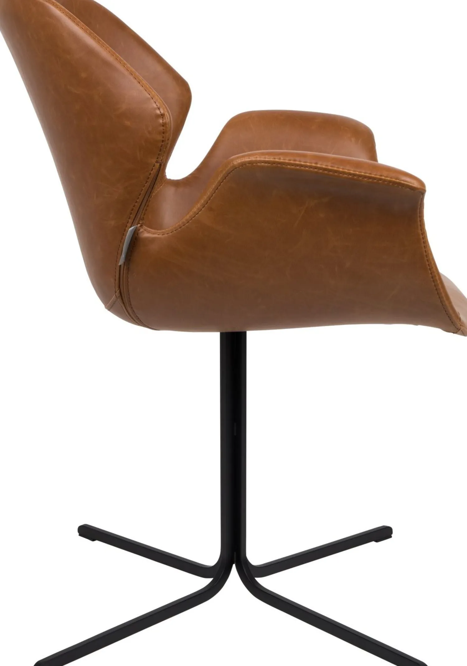 Eetkamerstoelen Met Armleuning-Zuiver Nikki (set van 2) Eetkamerstoel Brown