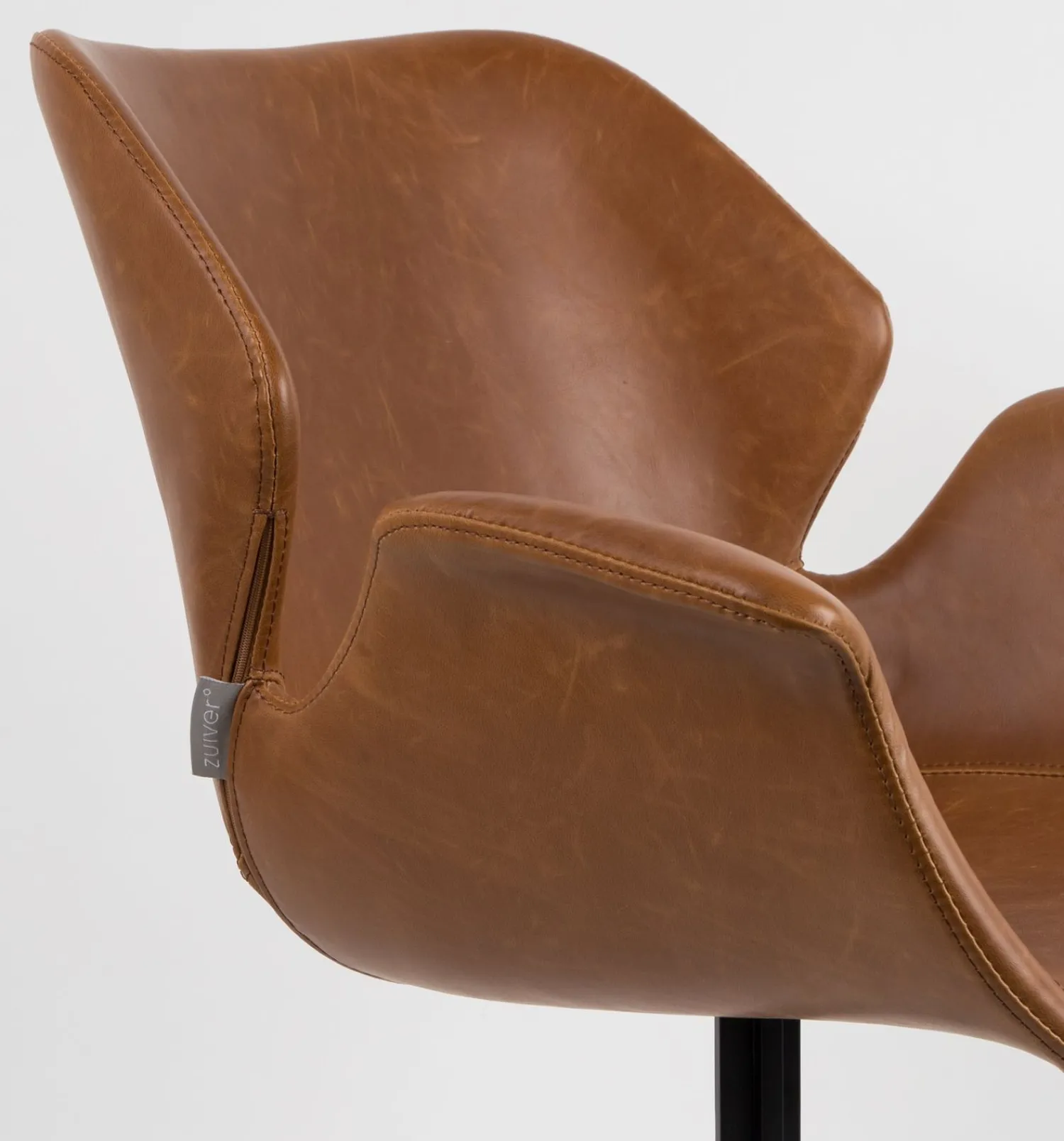 Eetkamerstoelen Met Armleuning-Zuiver Nikki (set van 2) Eetkamerstoel Brown