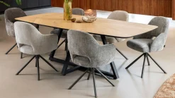 Eetkamerstoelen Met Armleuning-Henders en Hazel Nikolas Armstoel Lava