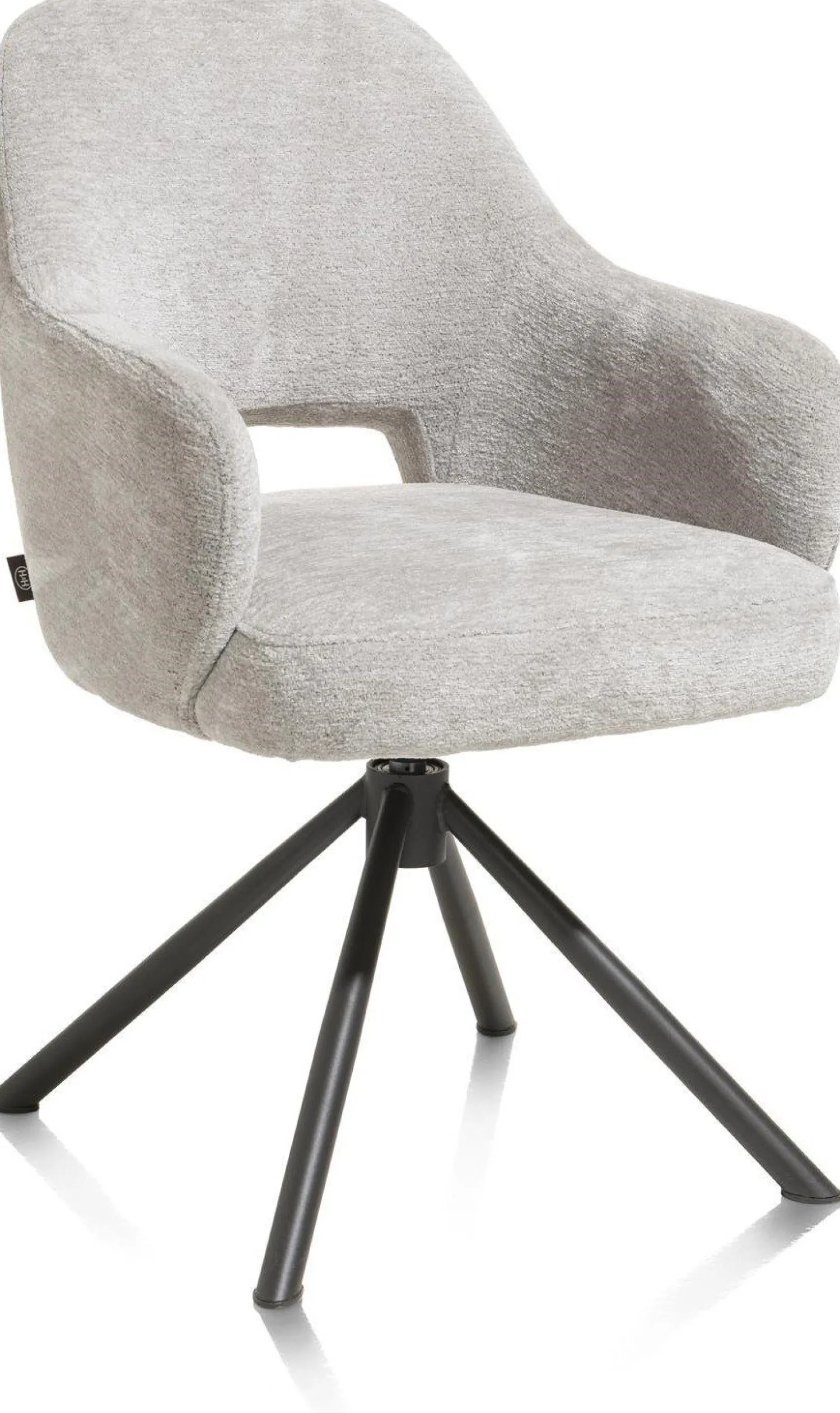 Eetkamerstoelen Met Armleuning-Henders en Hazel Nikolas Armstoel Kiezel