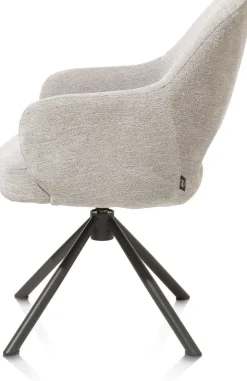 Eetkamerstoelen Met Armleuning-Henders en Hazel Nikolas Armstoel Kiezel
