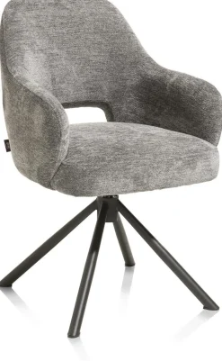 Eetkamerstoelen Met Armleuning-Henders en Hazel Nikolas Armstoel Grijs