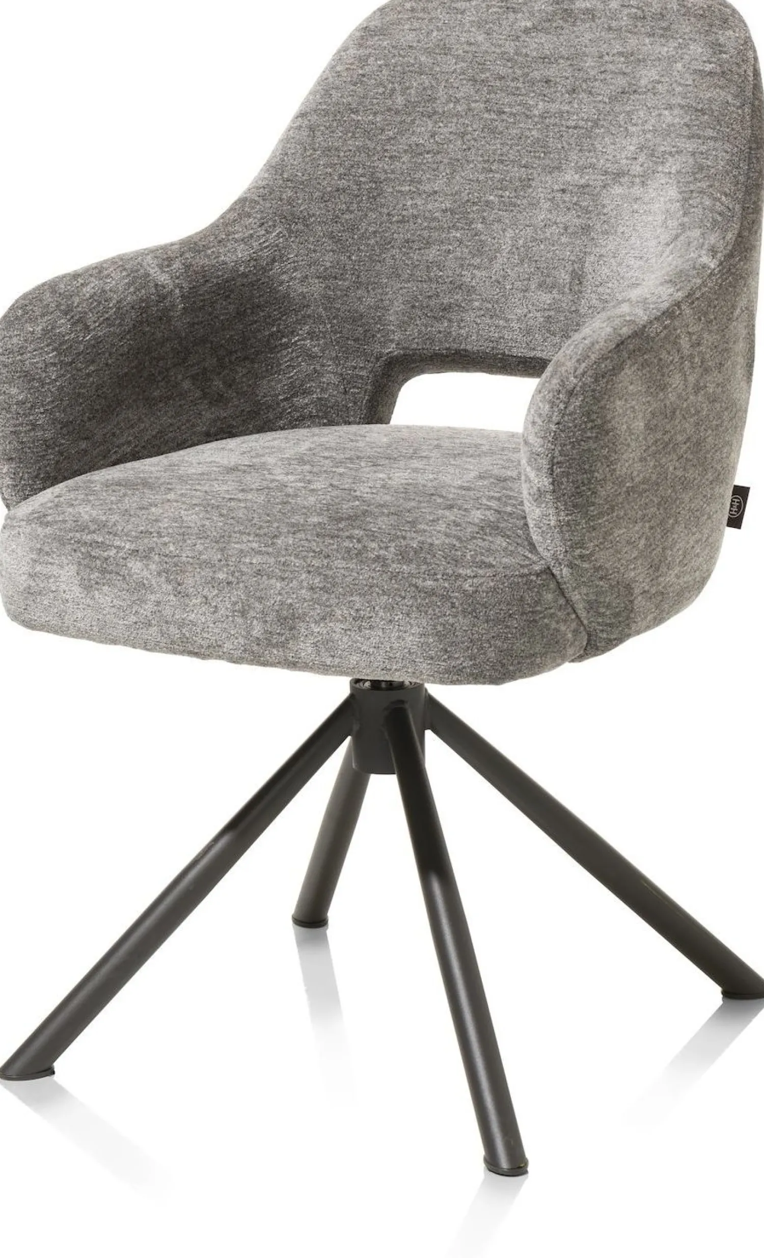 Eetkamerstoelen Met Armleuning-Henders en Hazel Nikolas Armstoel Grijs