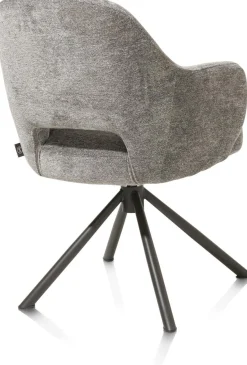 Eetkamerstoelen Met Armleuning-Henders en Hazel Nikolas Armstoel Grijs