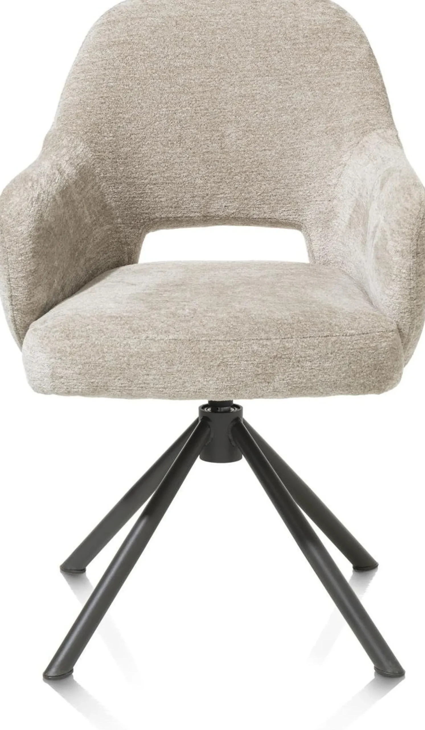 Eetkamerstoelen Met Armleuning-Henders en Hazel Nikolas Armstoel Champagne