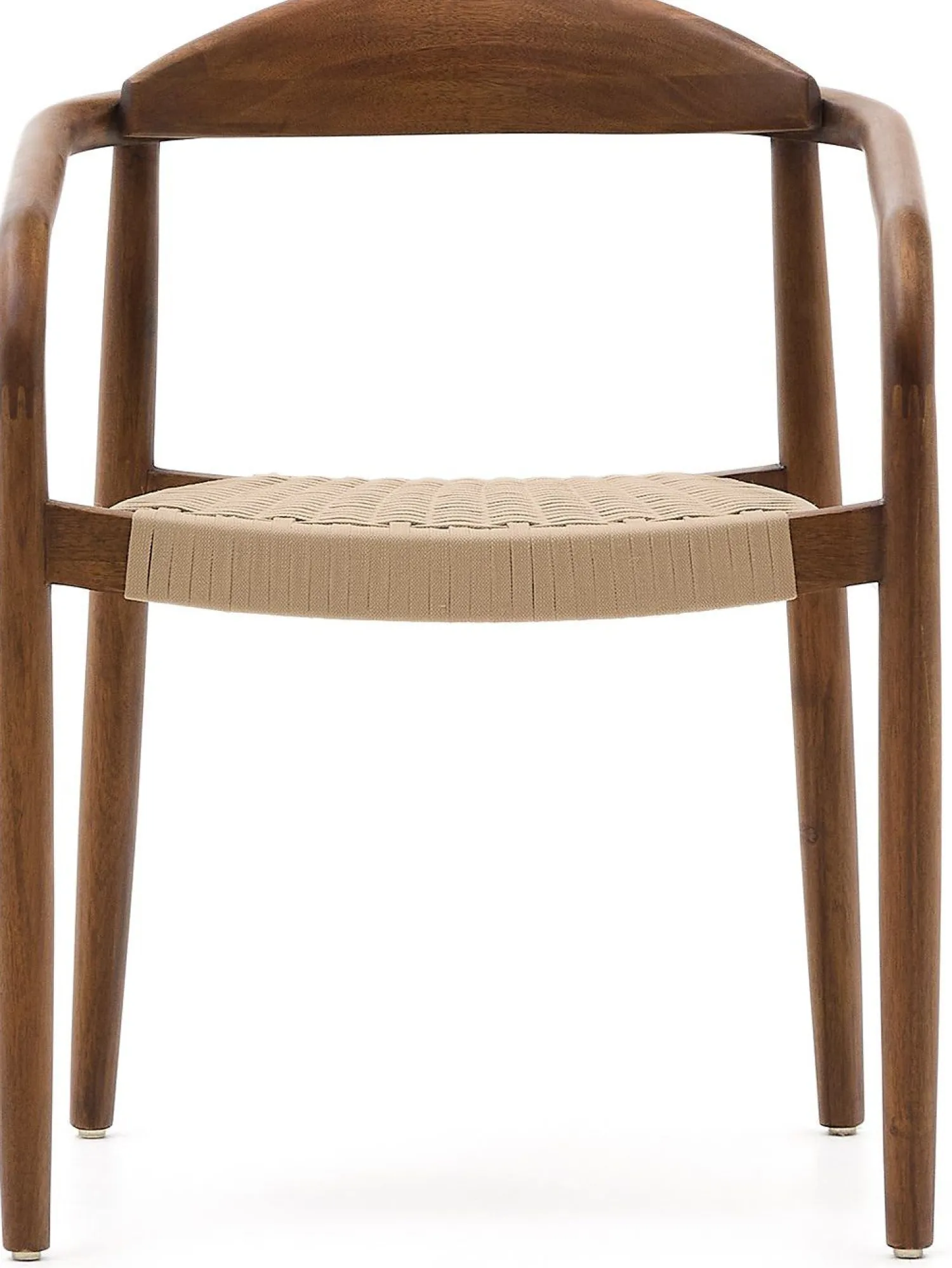 Tuinstoelen|Eetkamerstoelen Met Armleuning-Kave Home Nina Tuinstoel Bruin, Beige