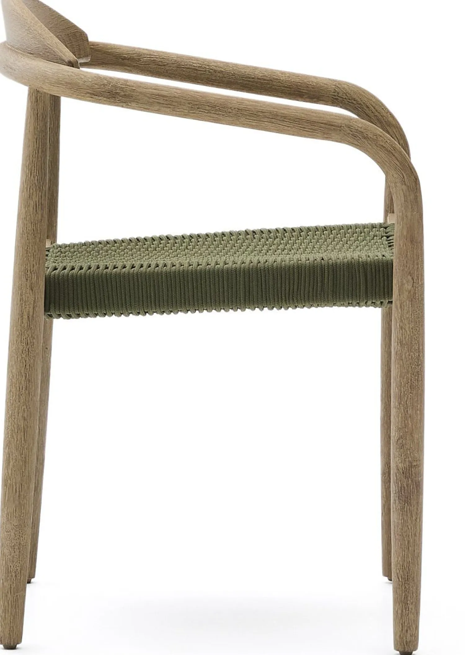 Tuinstoelen-Kave Home Nina Tuinstoel Groen, Naturel
