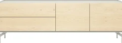 Tv-Meubels-XOOON Niora Lowboard Naturel, Silk Grey